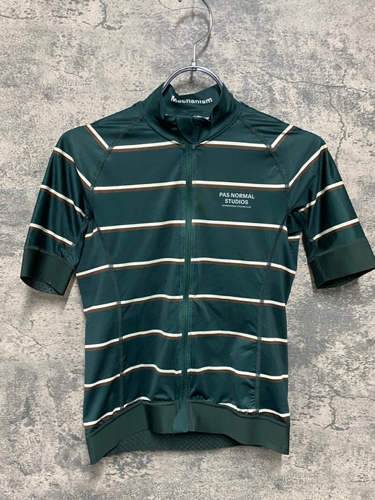 IY141 パスノーマルスタジオ PAS NORMAL STUDIOS MECHANISM 半袖 サイクルジャージ S グリーン