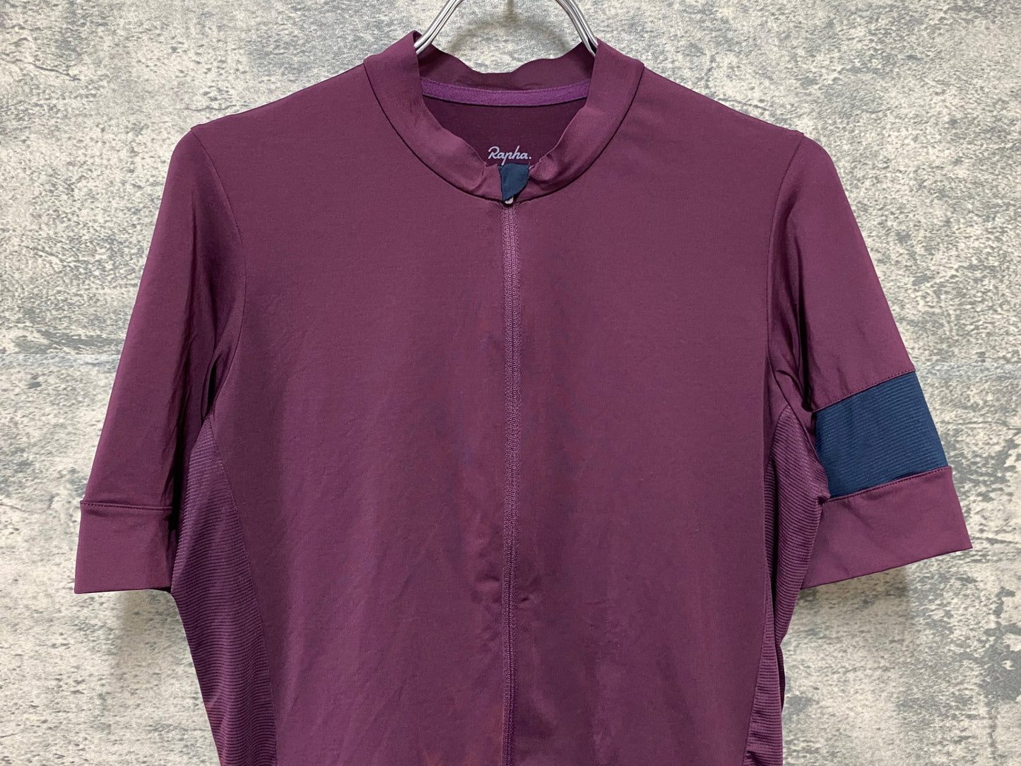 JA553 ラファ Rapha PRO TEAM TRAINING JERSEY 半袖 サイクルジャージ バーガンディ S ※汚れ