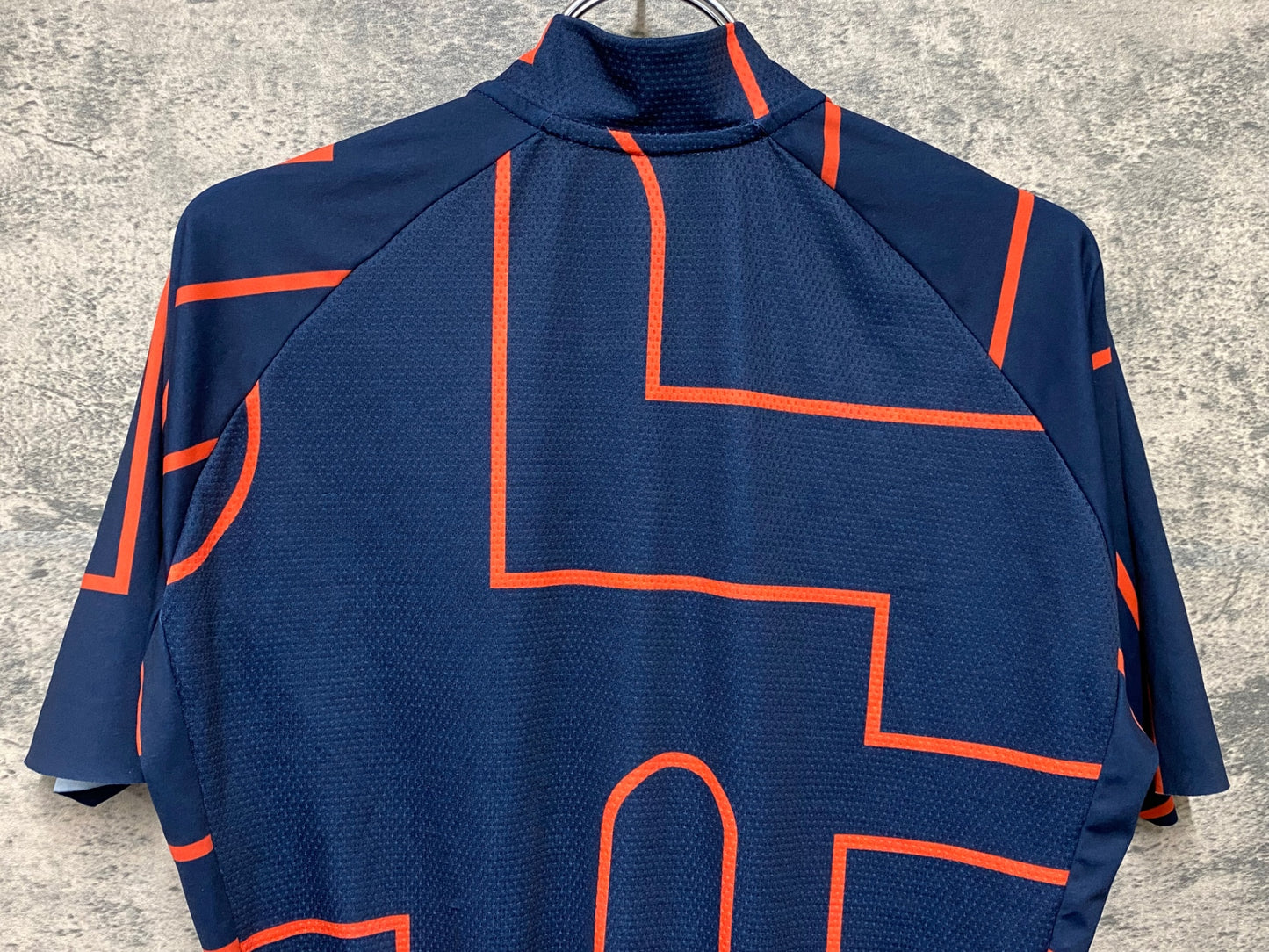 JA597 シャポー CHAPEAU! 半袖 サイクルジャージ 濃紺 L