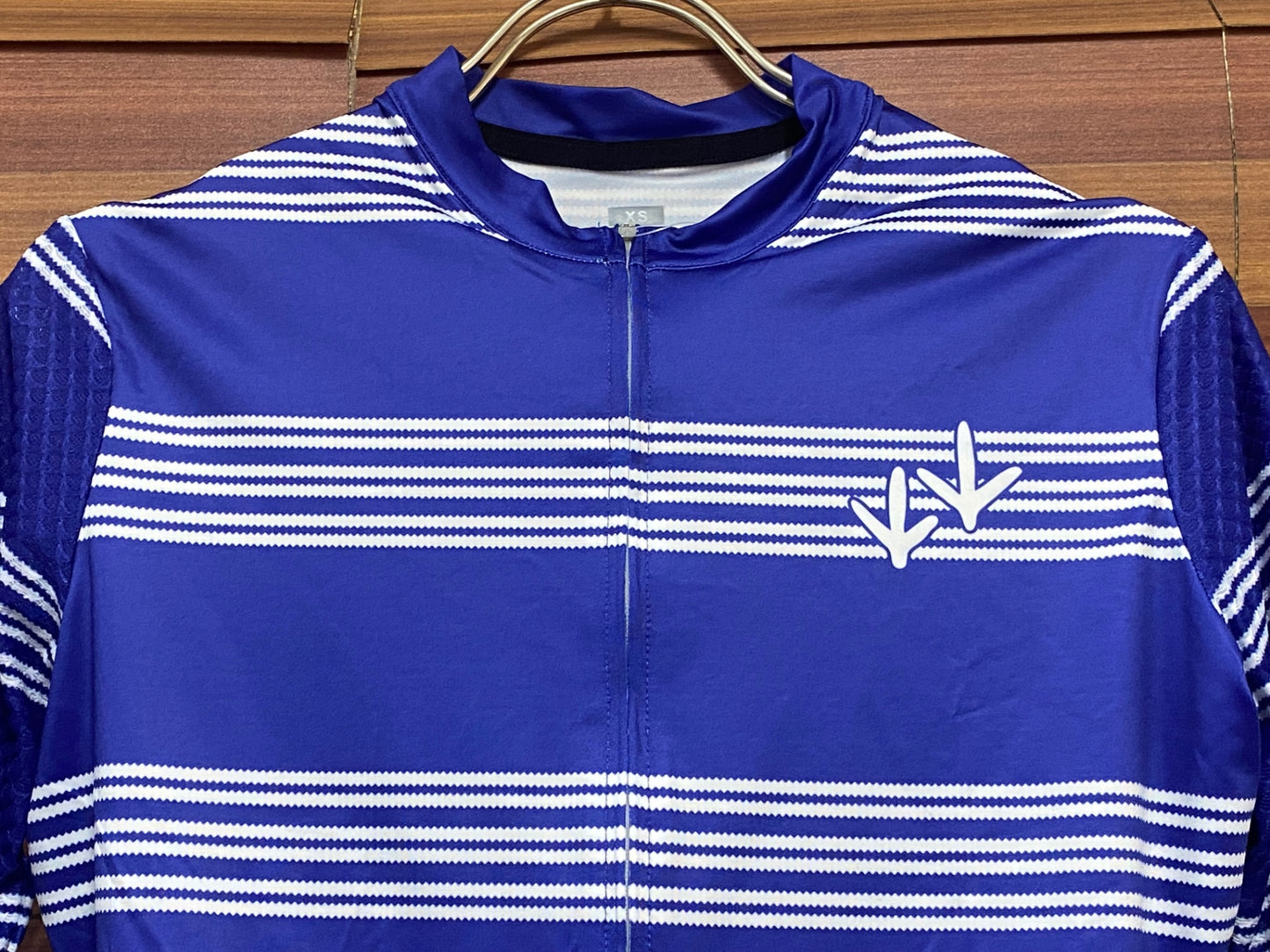 IV093 ソースサイクル SAUCE CYCLE 半袖サイクルジャージ 青白 XS