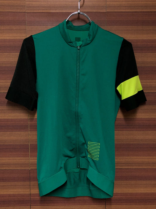 IN259 ラファ RAPHA PRO TEAM TRAINING JERSEY 半袖 サイクルジャージ 緑 Sサイズ