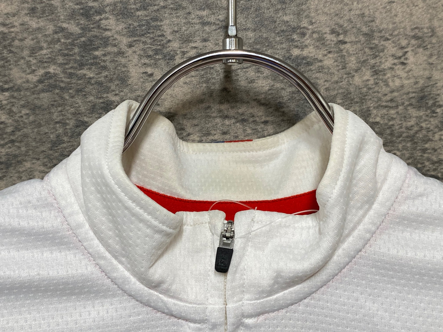 JA172 ルコックスポルティフ le coq sportif 半袖 サイクルジャージ 白 紺 S