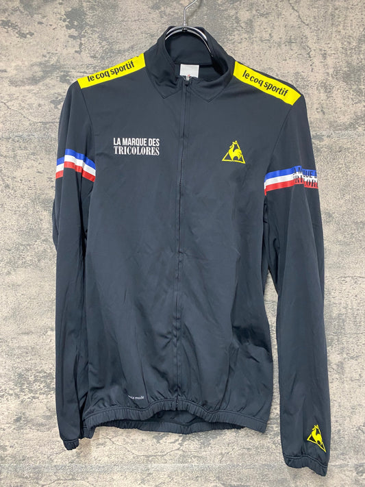 JA264 ルコックスポルティフ le coq sportif 長袖 サイクルジャージ 黒 S