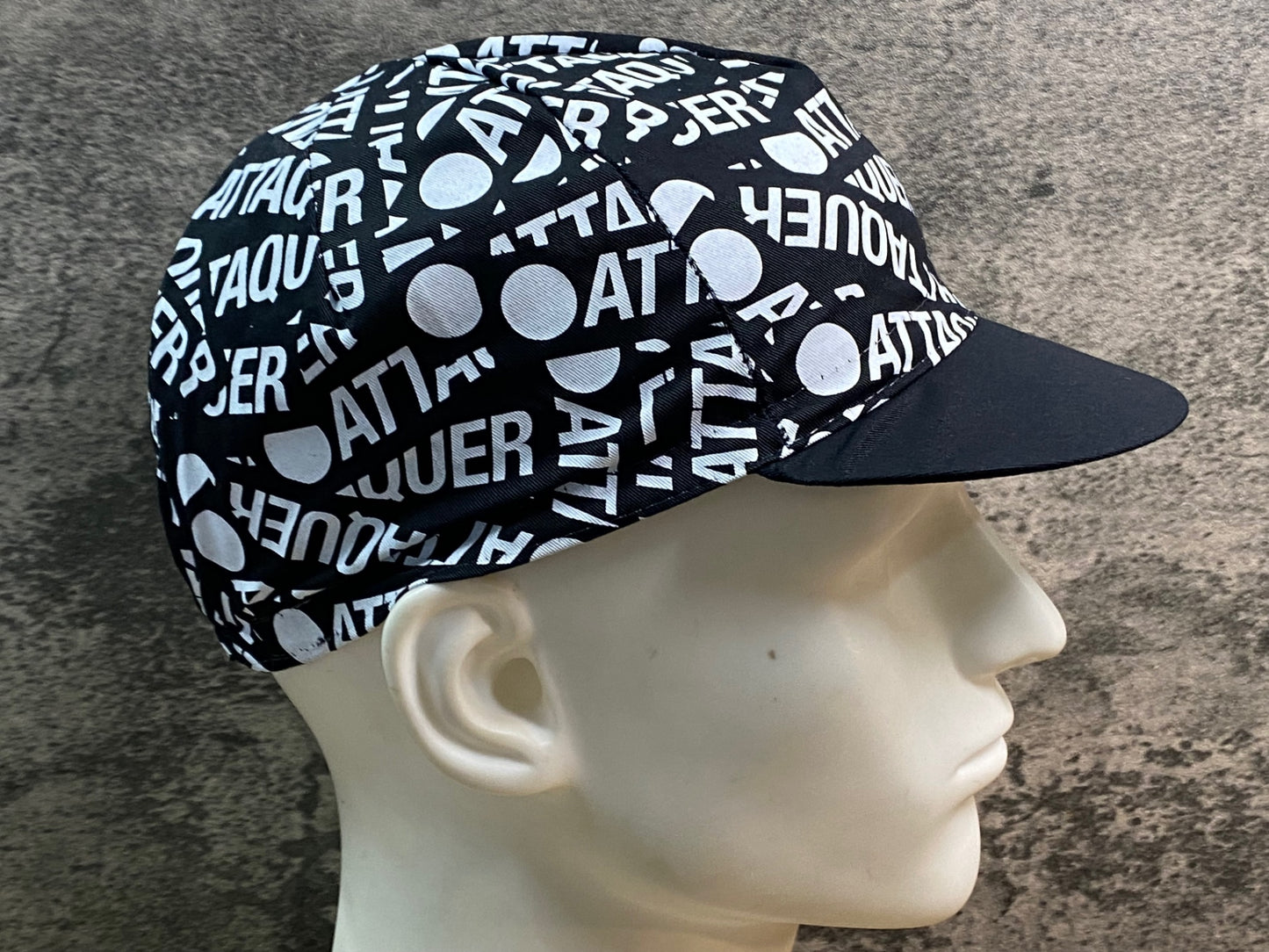 JA625 アタッカー ATTAQUER サイクルキャップ 黒 ワンサイズ