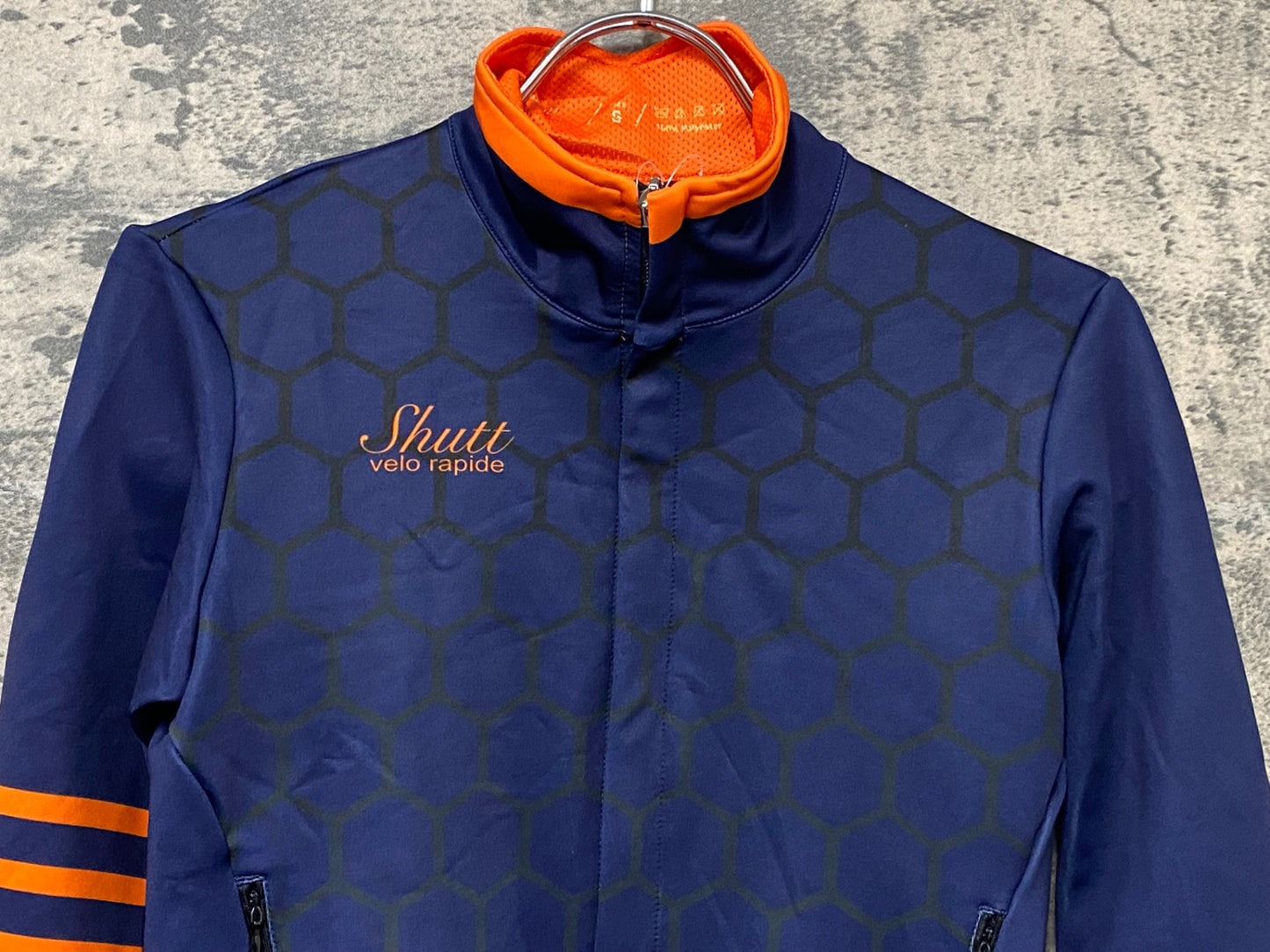 IW382 Shutt velo rapide 長袖 サイクルジャージ 裏起毛 紺 S
