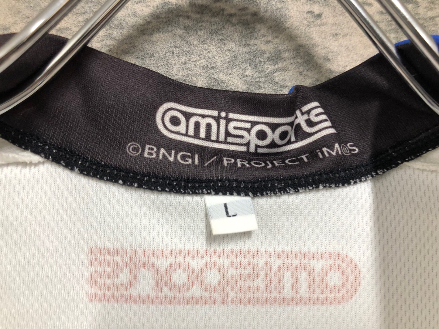 IZ761 アミスポーツ amisports 半袖 サイクルジャージ 白 オレンジ 青 L 痛ジャージ アイドルマスター 765 production