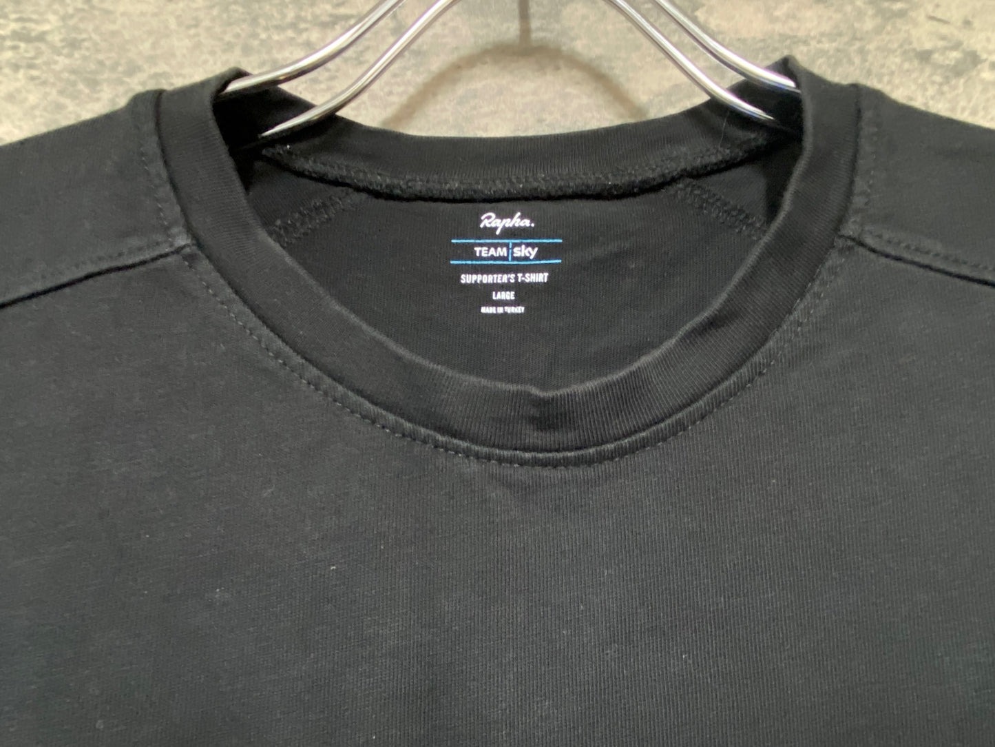 JC822 ラファ Rapha SUPPORTER'S T-SHIRT 半袖 Tシャツ 黒 M TEAM sky