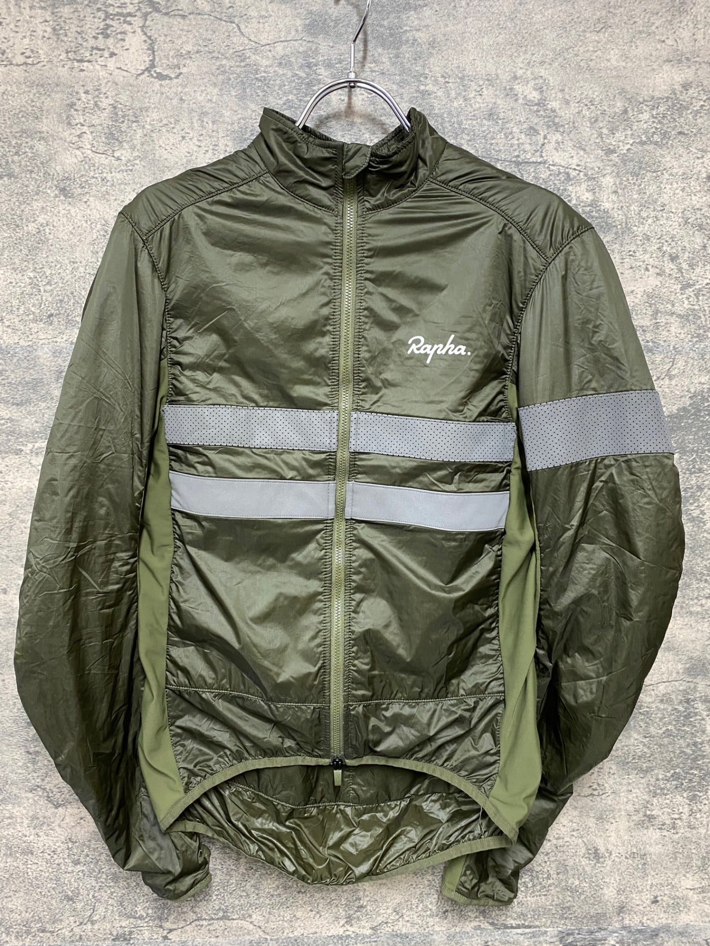 IZ690 ラファ Rapha BREVET INSULATED JACKET 長袖 サイクルジャケット 緑 S