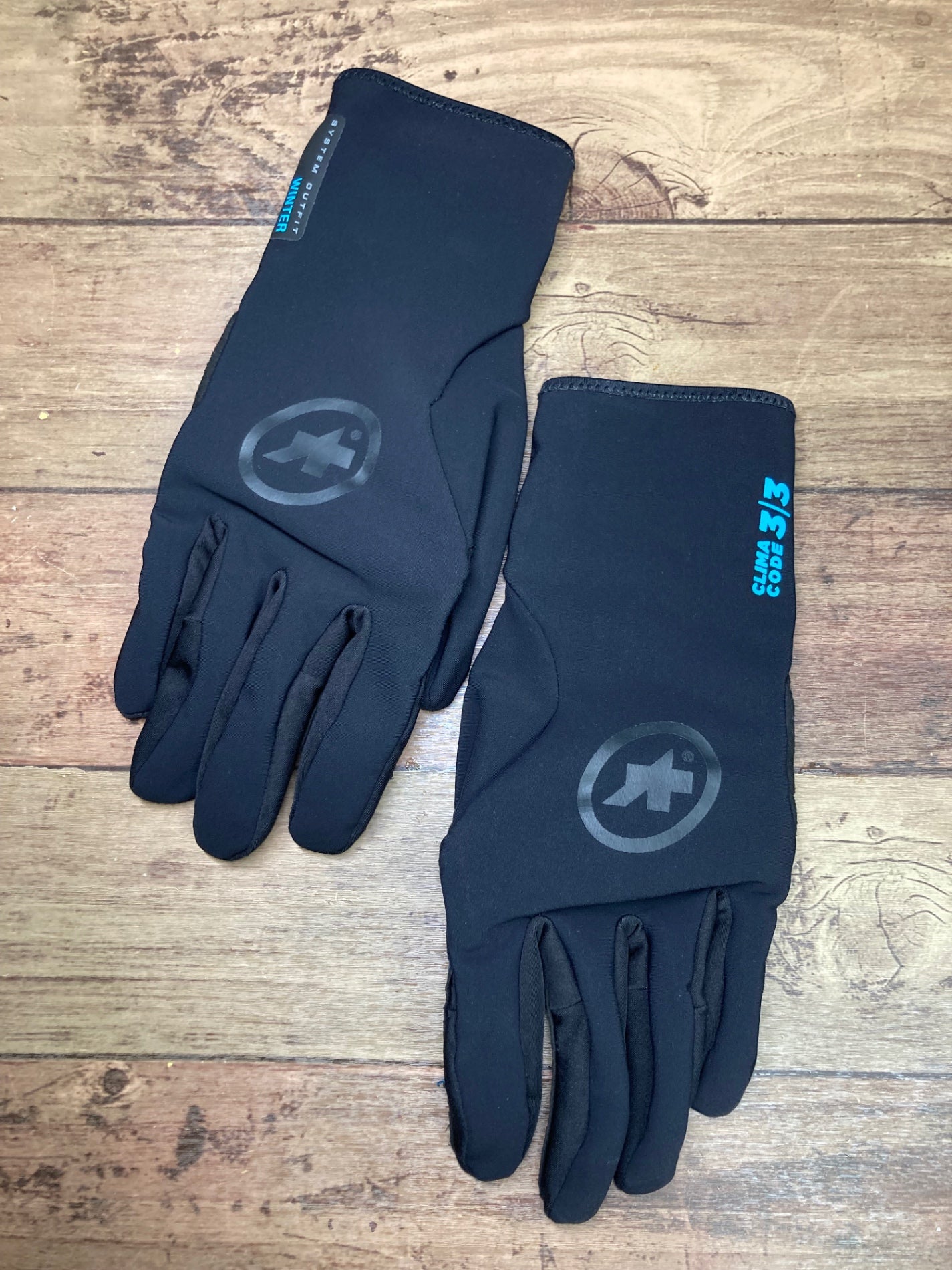 IR561 アソス assos WINTER GLOVES EVO 長指 グローブ 黒 M 裏起毛