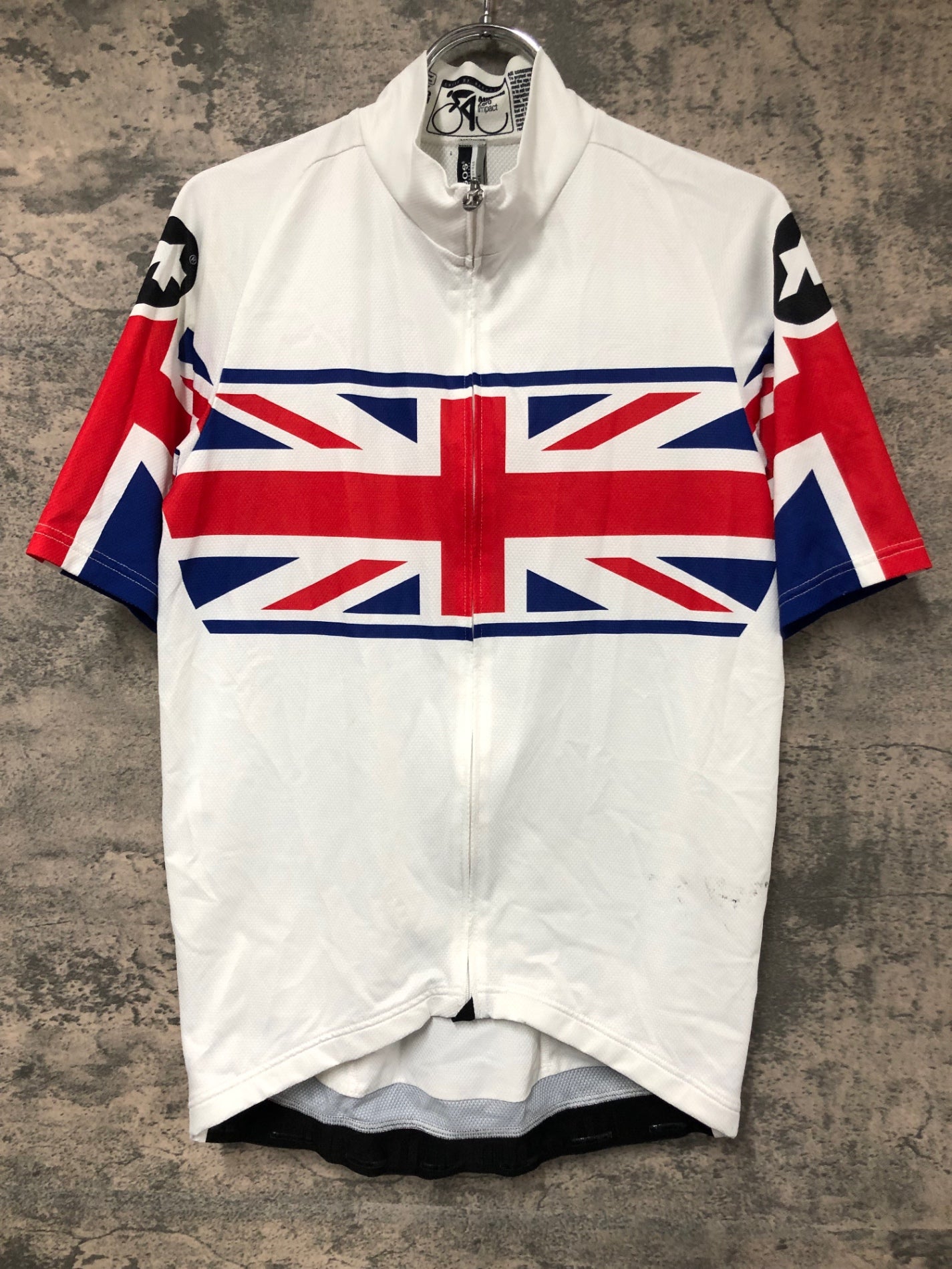 IX200 アソス assos SS.neoPro UK Great Britain Cycling Jersey 半袖 サイクルジャージ 白 L