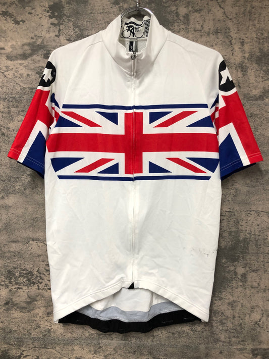 IX200 アソス assos SS.neoPro UK Great Britain Cycling Jersey 半袖 サイクルジャージ 白 L