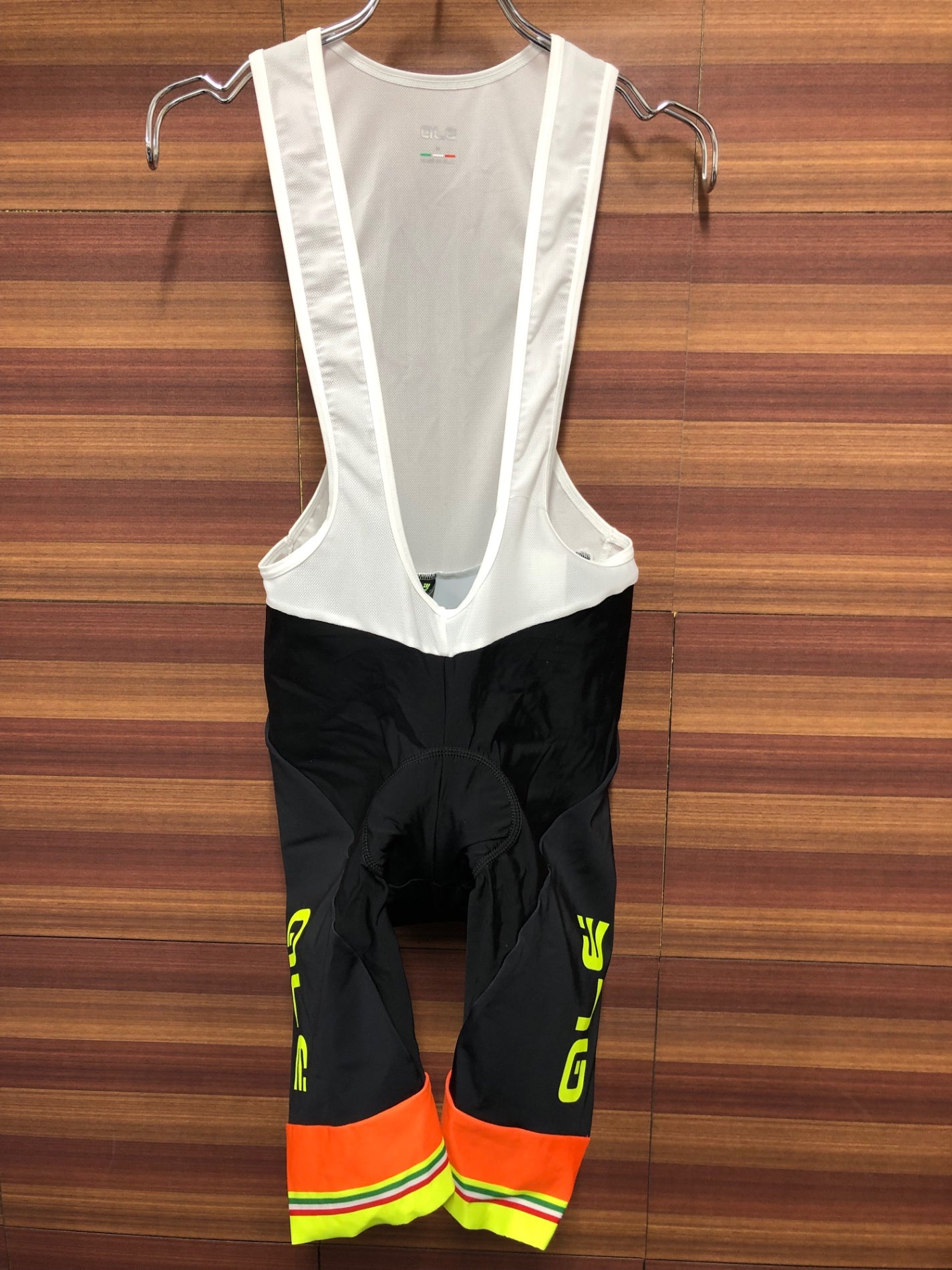 IM209 アレ ALE ビブショーツ 黒 オレンジ L