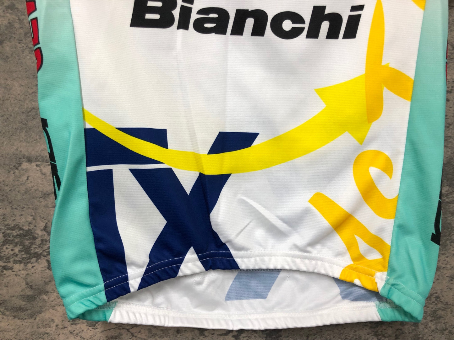 IW331 サンティーニ SMS Santini 半袖サイクルジャージ ビアンキ 白 M