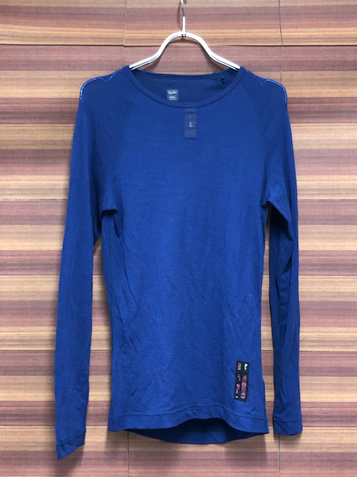 IL315 ラファ Rapha MERINO BASE LAYER LONG SLEEVE 長袖 べースレイヤー 紺 S