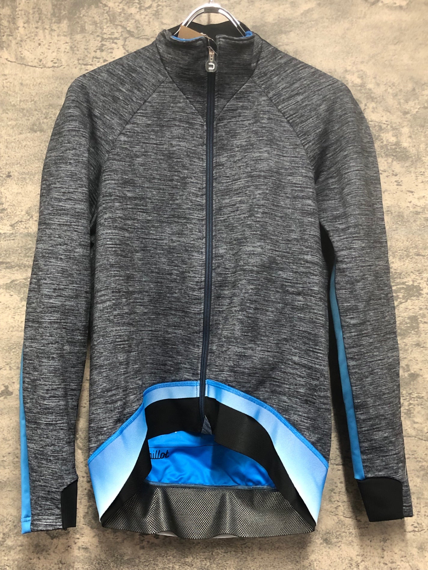 IV209 ドットアウト DOTOUT 長袖 サイクルジャケット グレー L 裏起毛