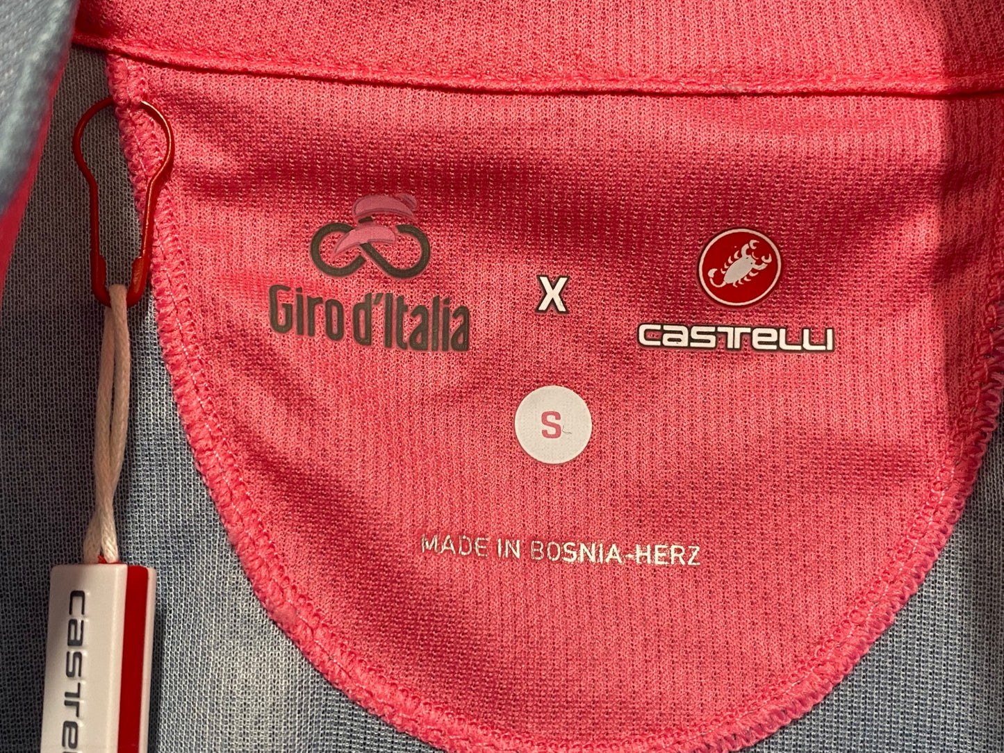 IY887 カステリ CASTELLI 半袖 サイクルジャージ 水色 S Giro d'Italia