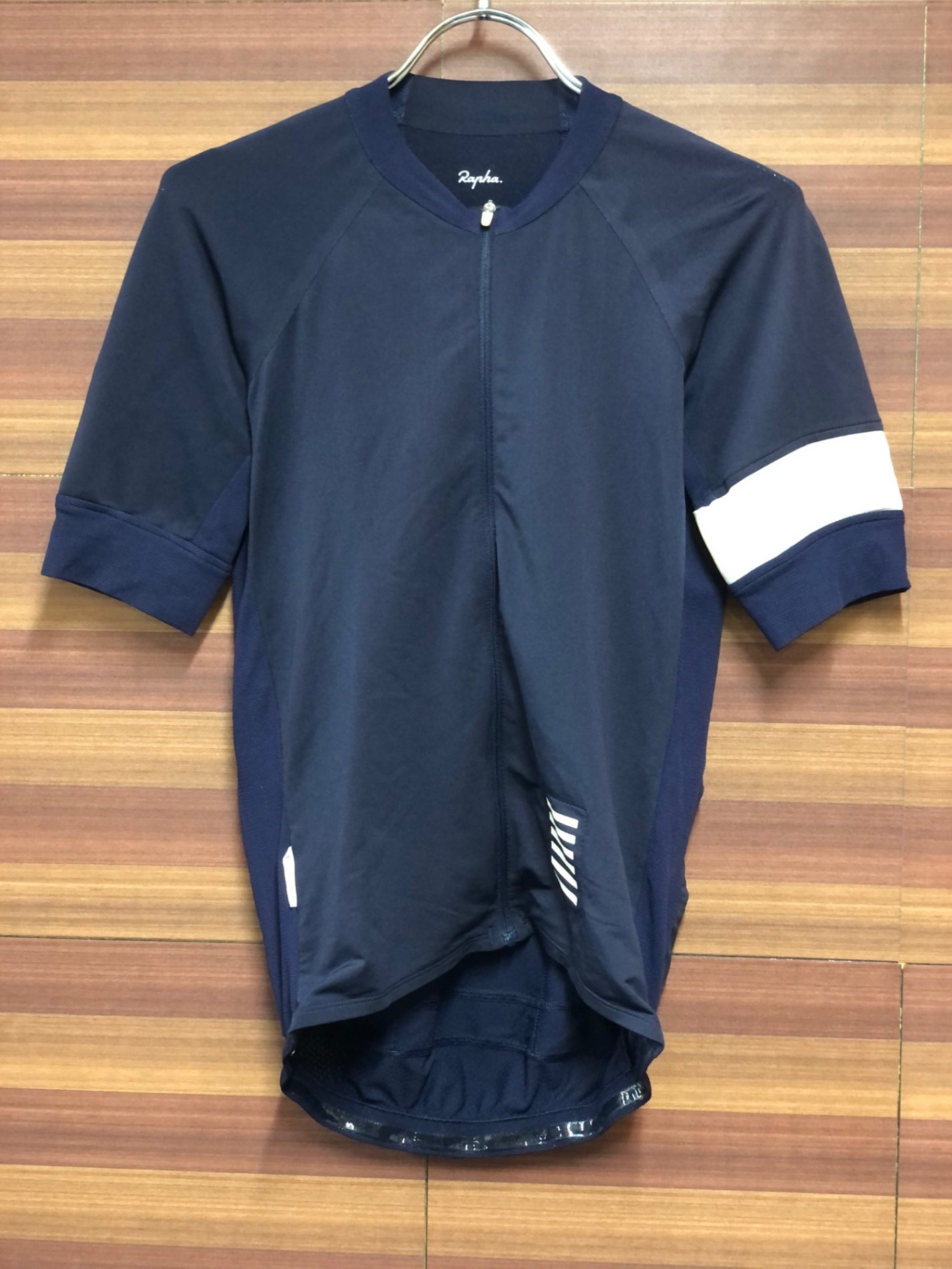 II623 ラファ Rapha PRO TEAM JERSEY 半袖 サイクルジャージ 紺 S