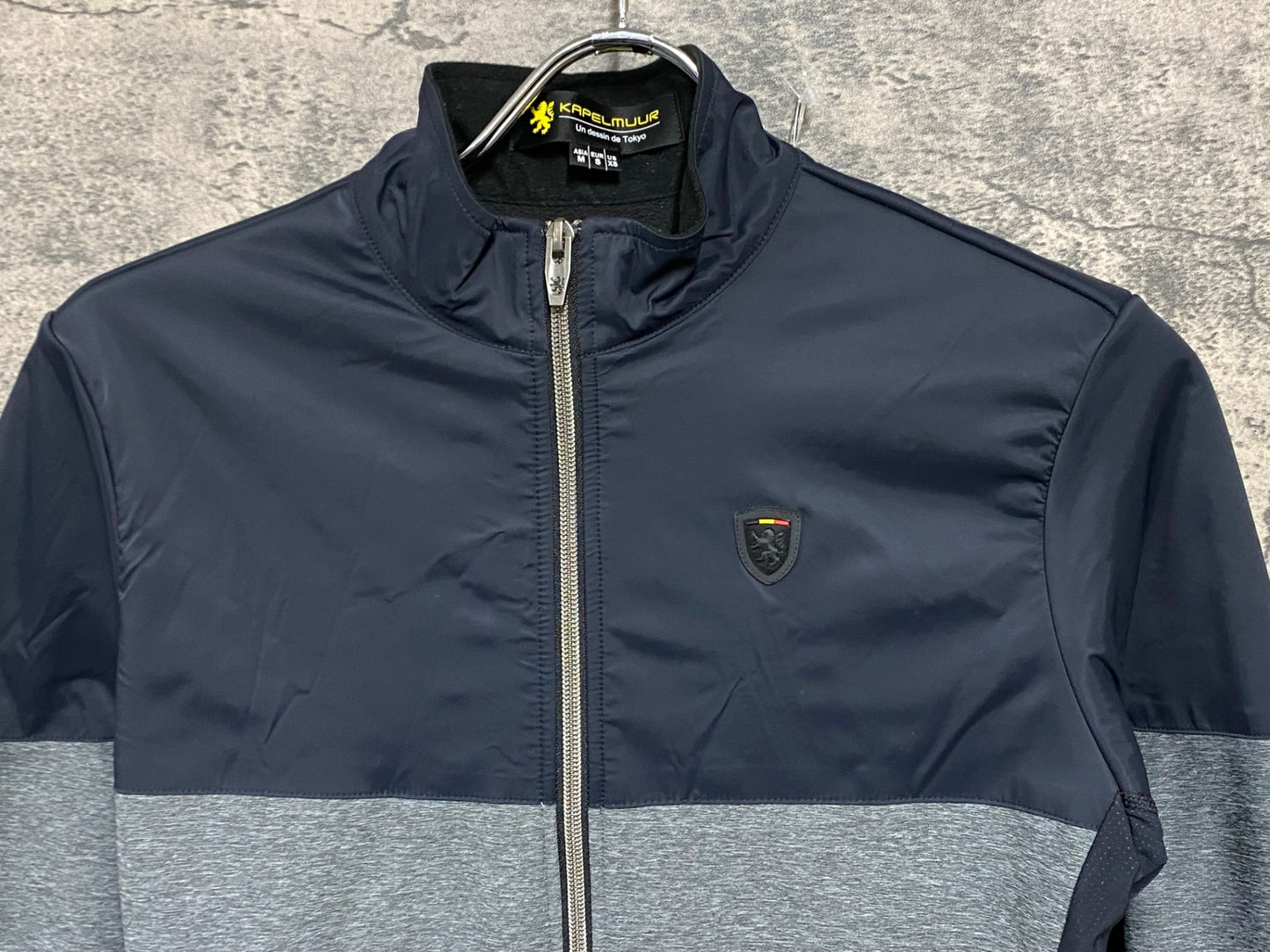 JB435 カペルミュール Kapelmuur 長袖サイクルジャケット 裏起毛 Mサイズ 灰黒色