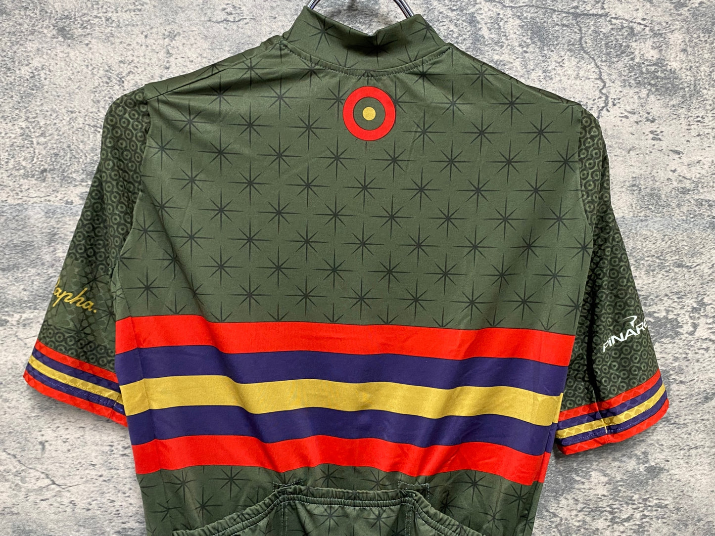 IY117 ラファ Rapha PRO TEAM AERO 半袖 サイクルジャージ XS Team Wiggins オリーブ