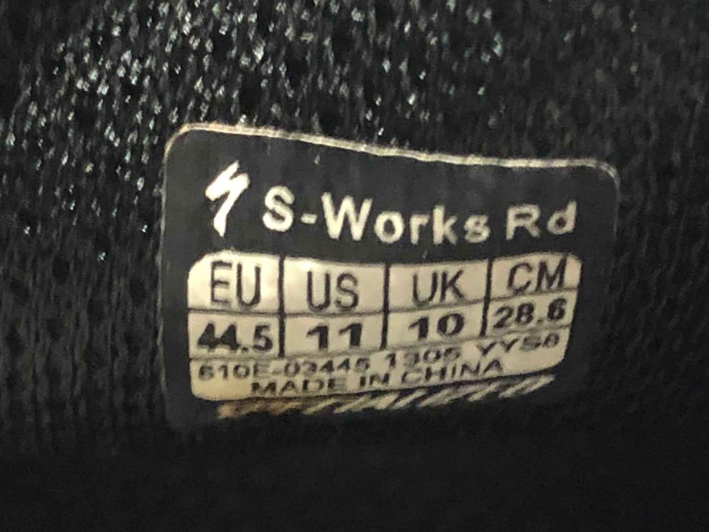 IP273 スペシャライズド SPECIALIZED S-WORKS RD ビンディングシューズ 白 黒 EU44.5 SPD-SL