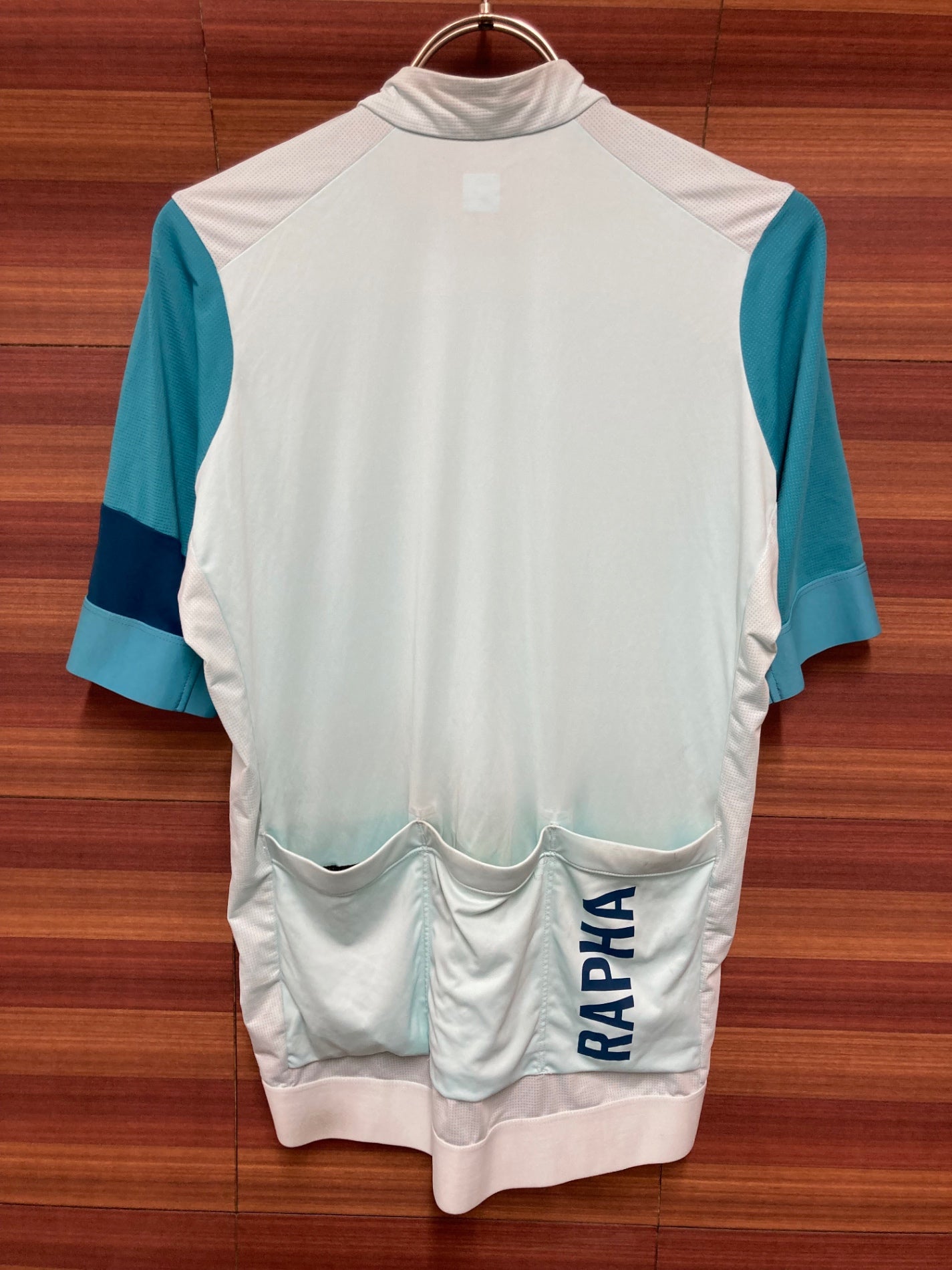 IW245 ラファ Rapha PRO TEAM TRAINING JERSEY 半袖 サイクルジャージ 水色 M