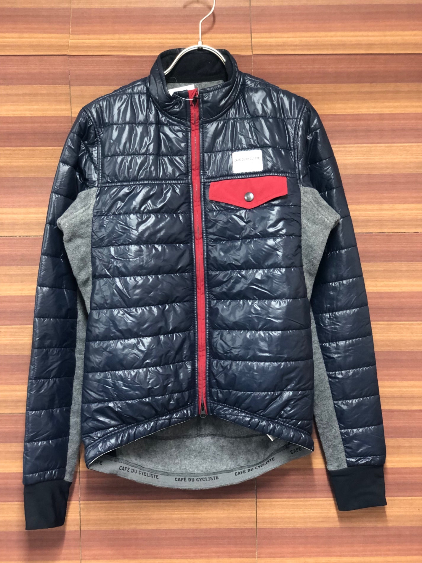 IQ823 カフェドシクリステ CAFE DU CYCLISTE Albertine Man 長袖 サイクルジャケット 紺 グレー XS