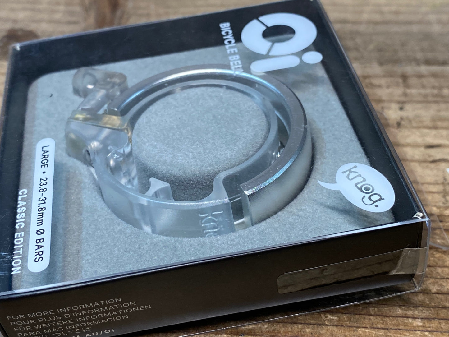 JA076 ノグ Knog オイ Oi サイクルベル CLASSIC LARGE シルバー