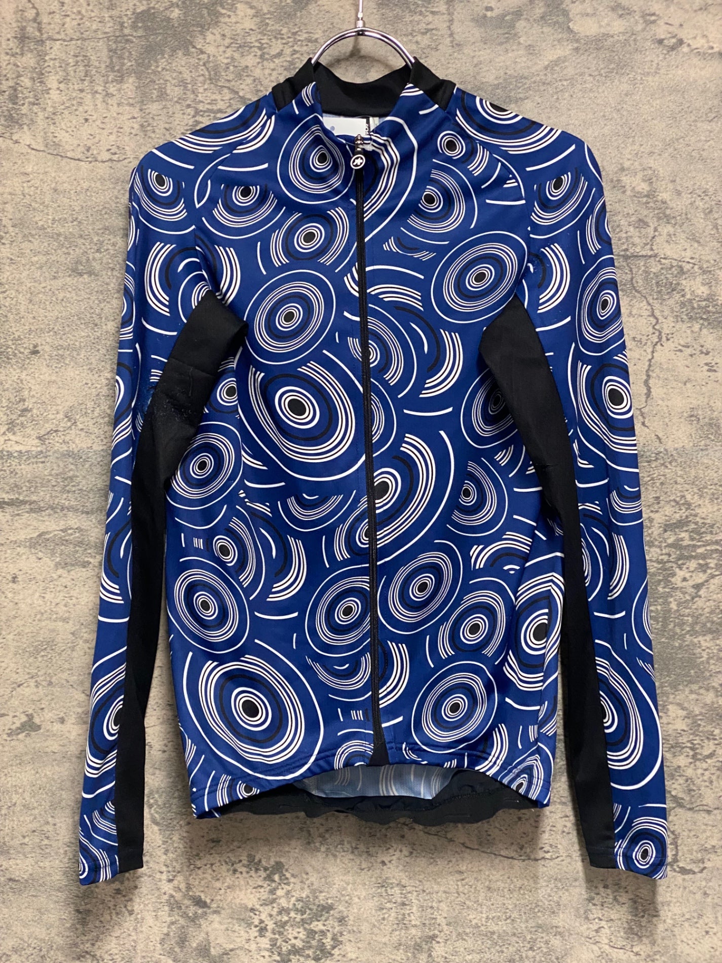 JB910 アソス ASSOS MILLE GT SUMMER LS JERSEY 長袖 サイクルジャージ 青 S ※スレ