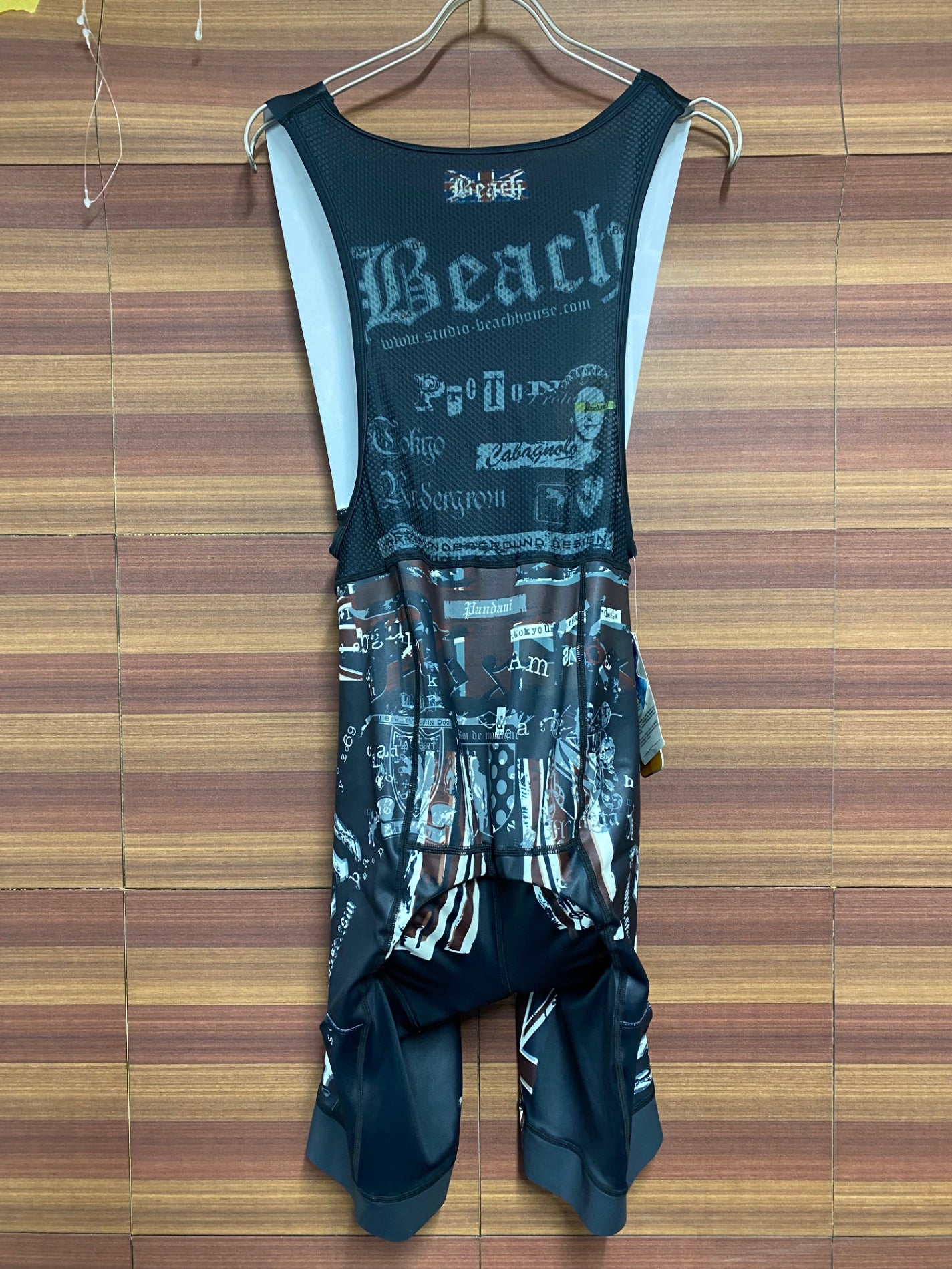 IQ222 パンダーニ PANDANI ビブショーツ 黒 茶 M