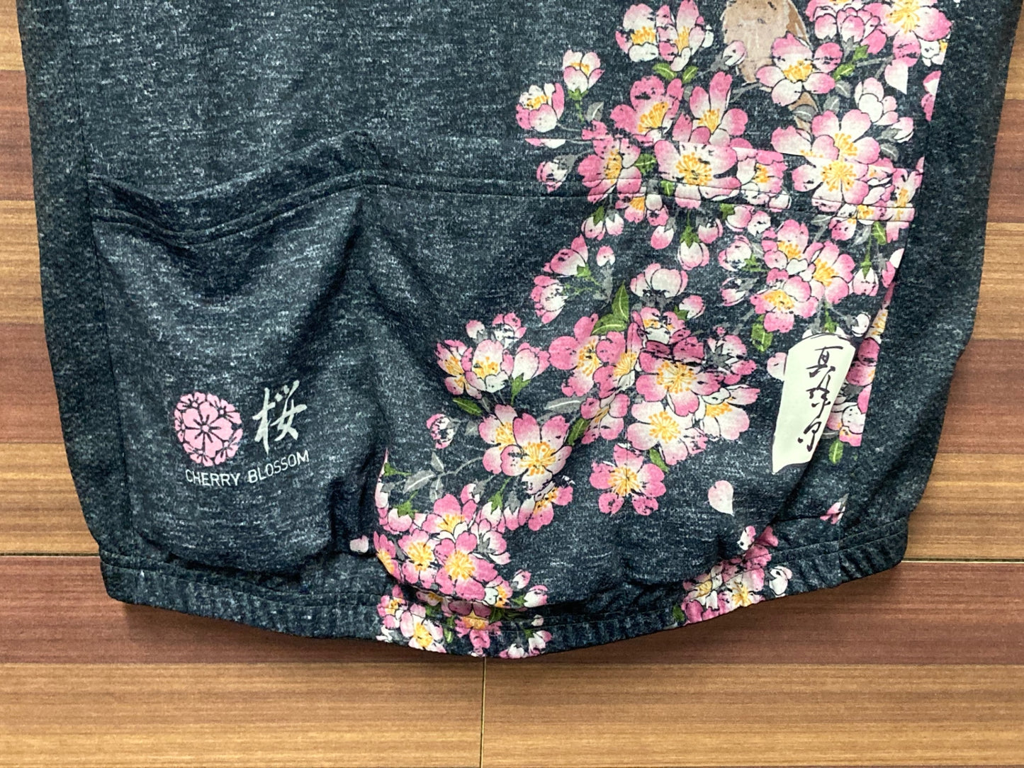 IN179 パールイズミ PEARL iZUMi 半袖 サイクルジャージ グレー M CHERRY BLOOSSOM