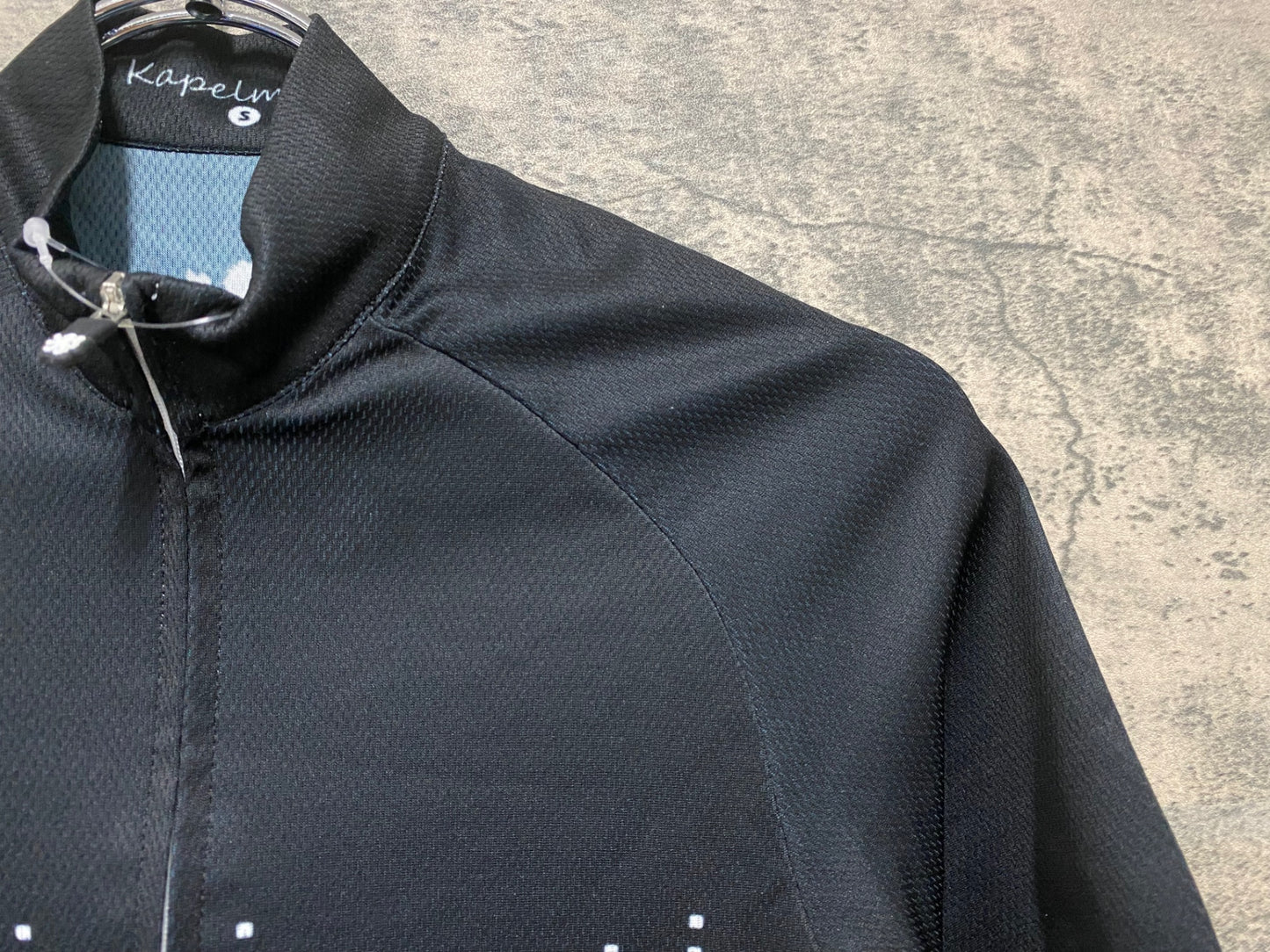 JB075 カペルミュール KAPELMUUR 半袖 サイクルジャージ 黒 白 S