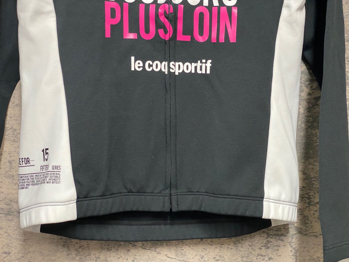 IZ167 ルコックスポルティフ le coq sportif 長袖 サイクルジャージ 黒 L 裏起毛