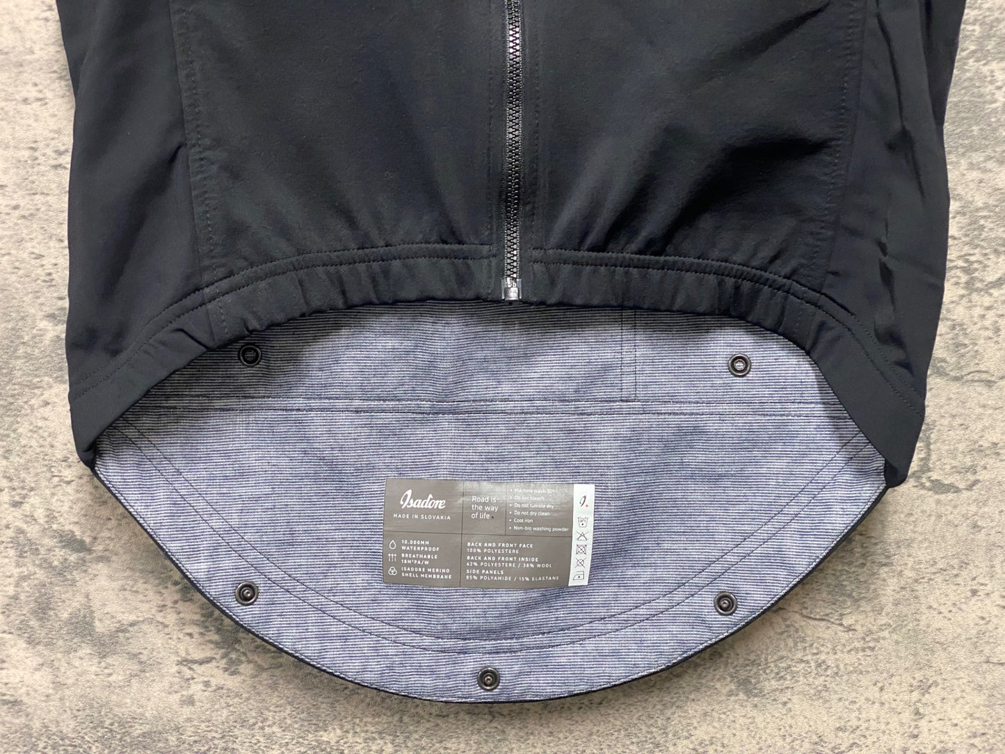 JC039 イザドア Isadore ジレ サイクルベスト 黒 M 裏起毛