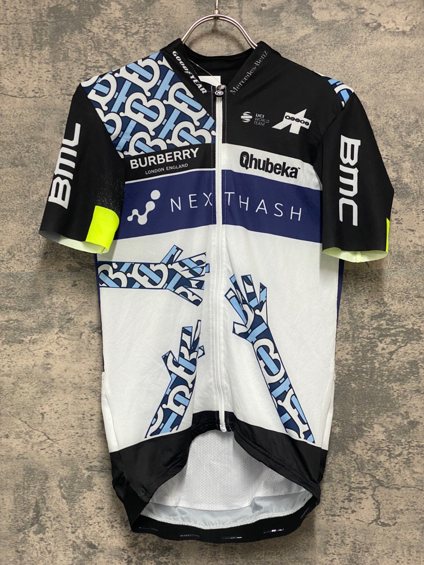 JC900 アソス Assos TEAM QHUBEKA 半袖 サイクルジャージ 黒白 M