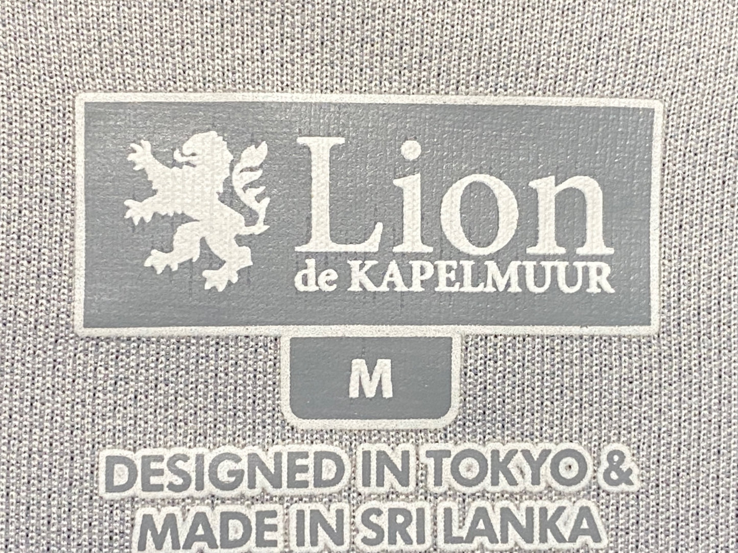 IE348 リオンドカペルミュール Lion de KAPELMUUR 半袖 サイクルジャージ 黒 M