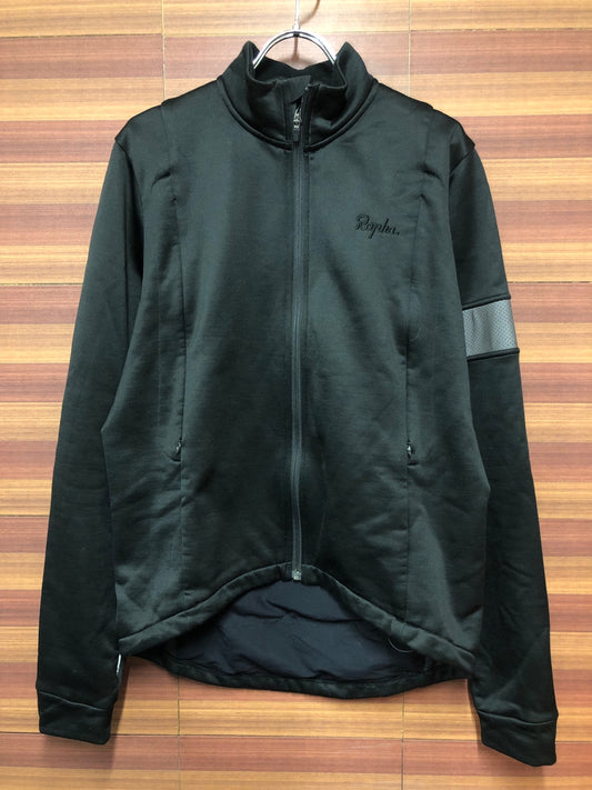 IJ425 ラファ Rapha WINTER JERSEY 長袖 サイクルジャケット 黒 XL 裏起毛