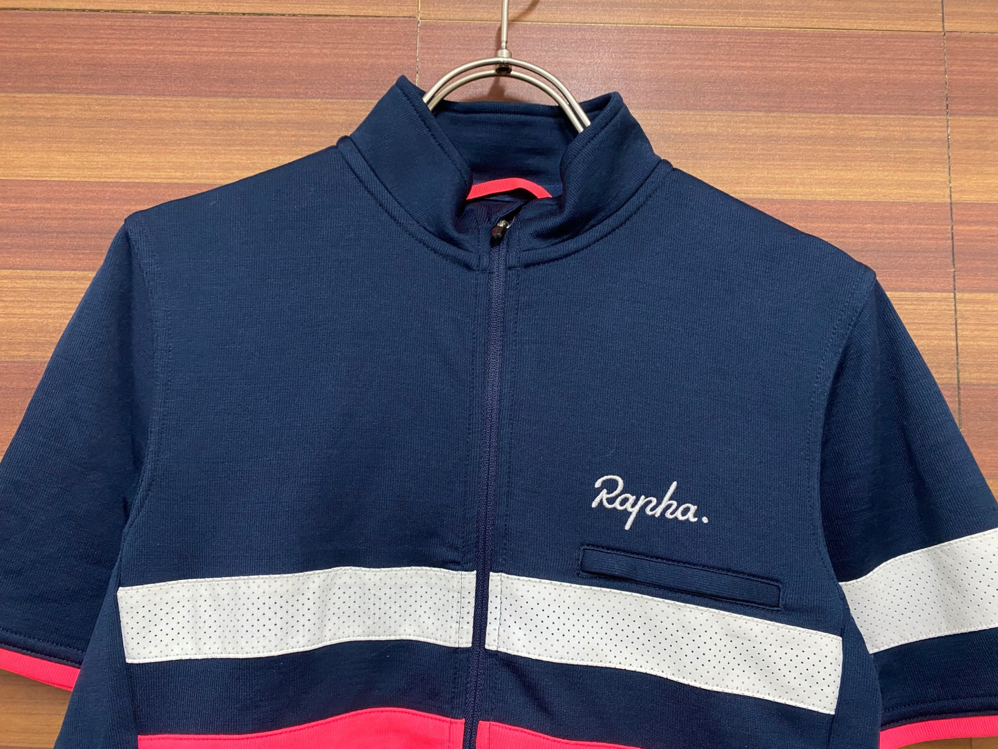 IC483 ラファ Rapha BREVET JERSEY 半袖 サイクルジャージ ネイビー S