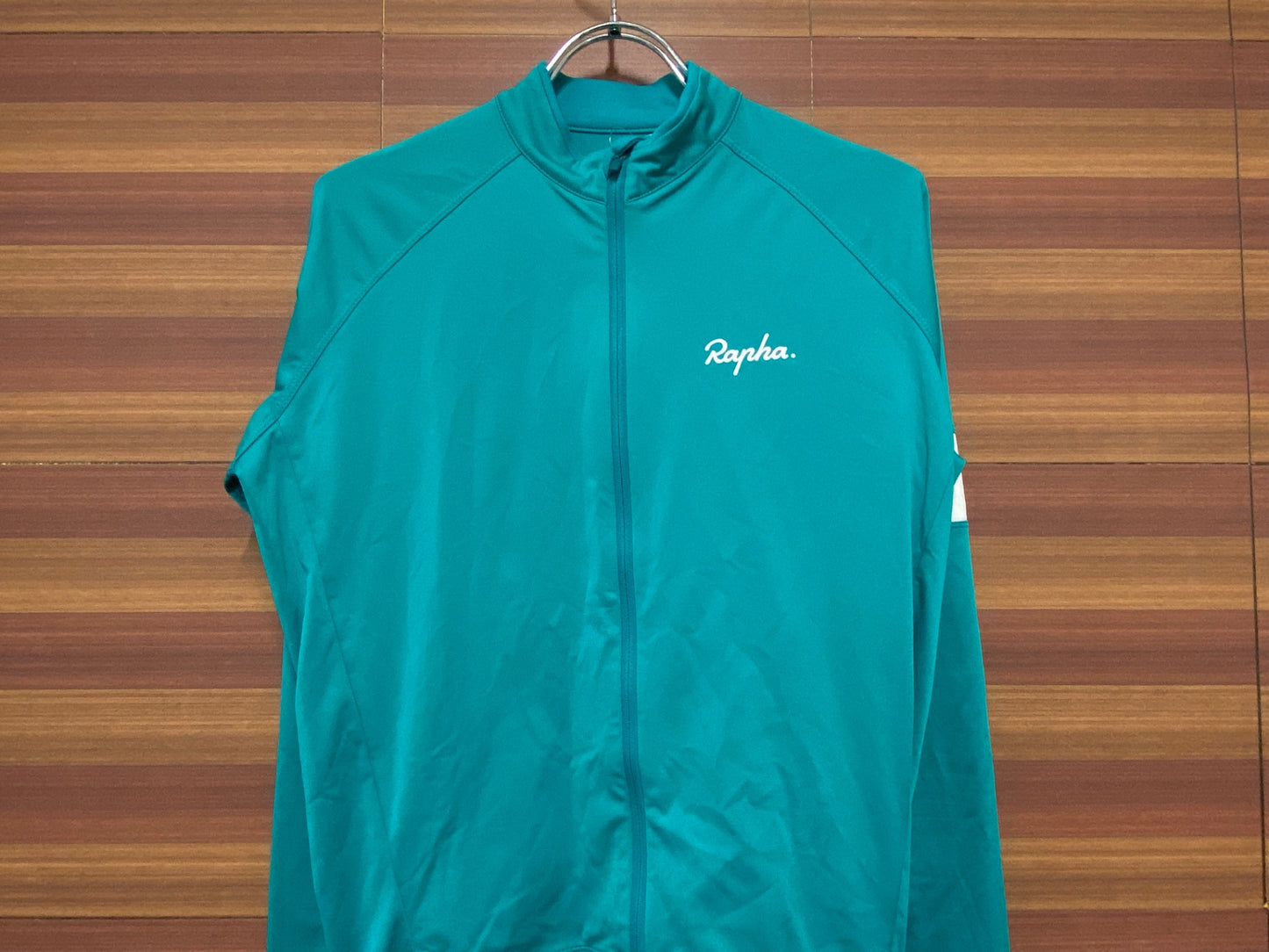 IH883 ラファ Rapha CORE LONG SLEEVE JERRSEY 長袖 緑 M 裏起毛