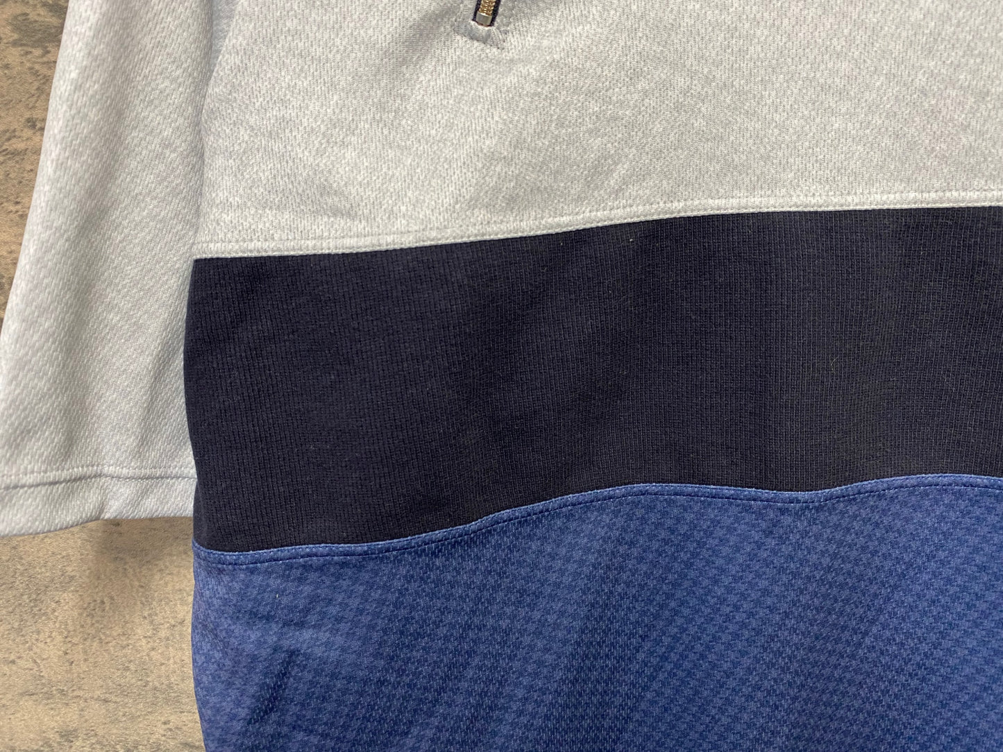 JB760 カペルミュール KAPELMUUR 半袖 サイクルジャージ ハーフジップ 水色 紺 L