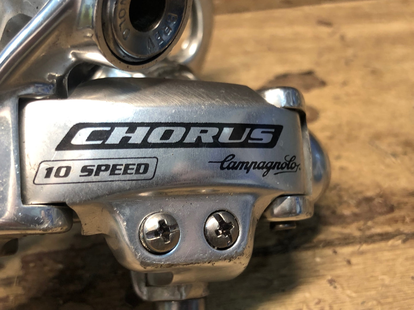 IC076 カンパニョーロ CAMPAGNOLO コーラス CHORUS リアディレイラー 10S ミディアムケージ シルバー ※傷