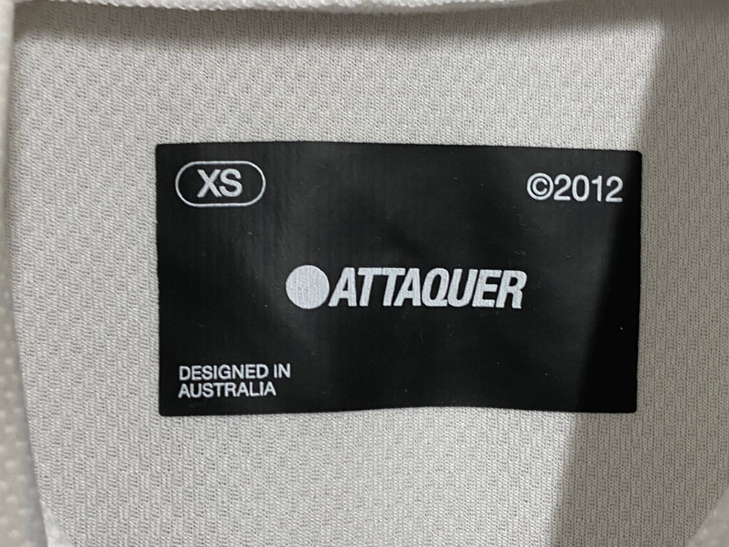 IU389 アタッカー ATTAQUER All Day 半袖 サイクルジャージ 白 XS