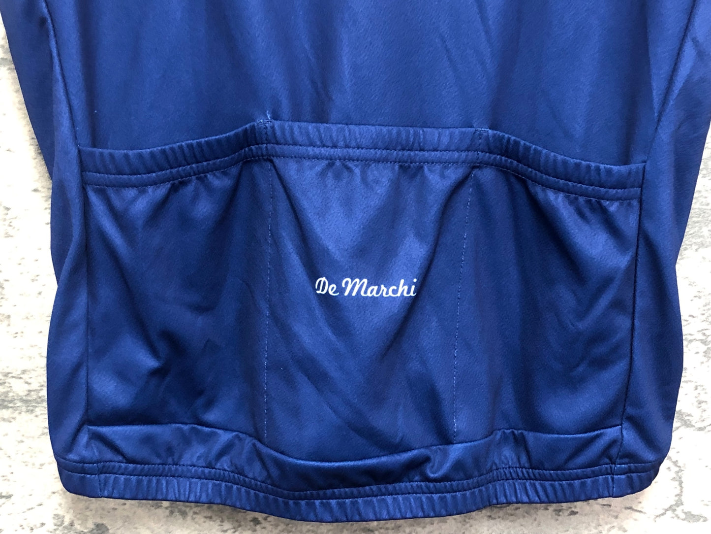 IW165 デマルキ De Marchi 半袖 サイクルジャージ 青 M