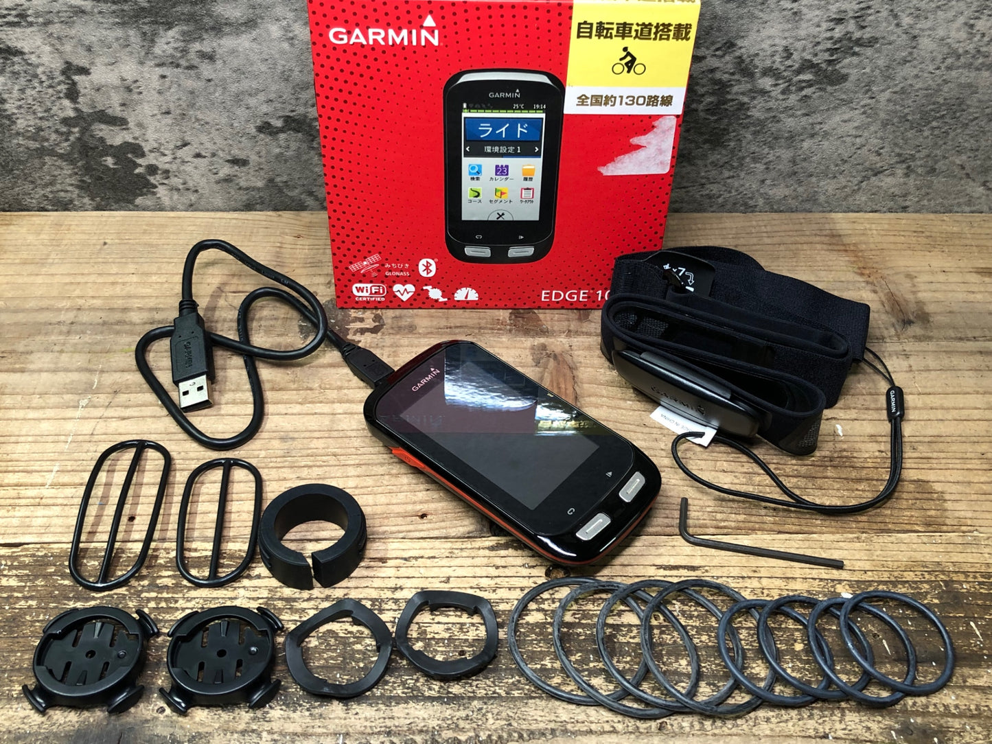 IX988 ガーミン GARMIN EDGE1000J サイクルコンピューター セット 動作確認済み