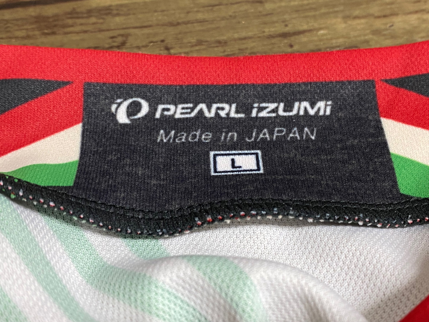 JA639 パールイズミ PEARL iZUMi 半袖 サイクルジャージ 赤 グレー L GO RIDE