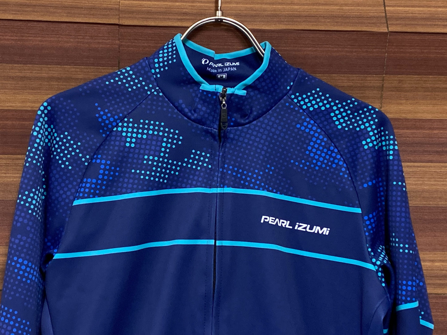 IQ814 パールイズミ PEARL iZUMi 長袖サイクルジャージ M 青 裏起毛