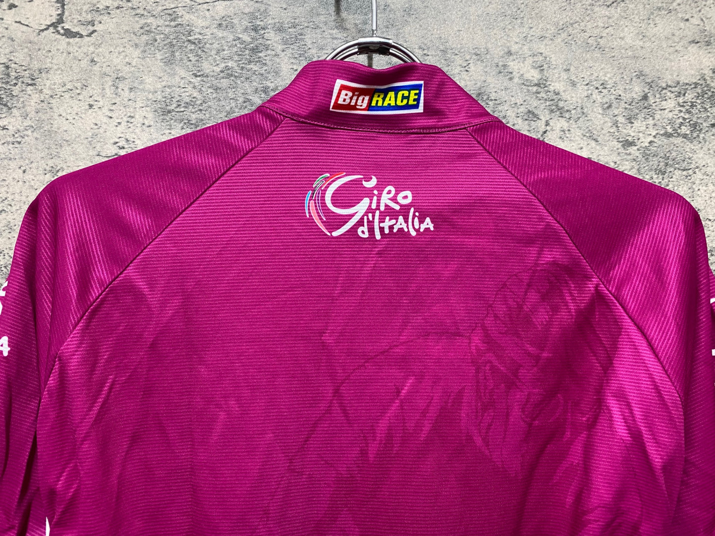 JD291 サンティーニ Santini 半袖 サイクルジャージ ピンク XL ハーフジップ Giro d'Italia