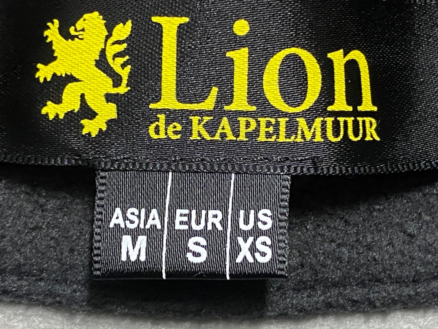 II900 リオンドカペルミュール Lion de KAPELMUUR 長袖 サイクルジャケット 白黒 ASIA M 裏起毛