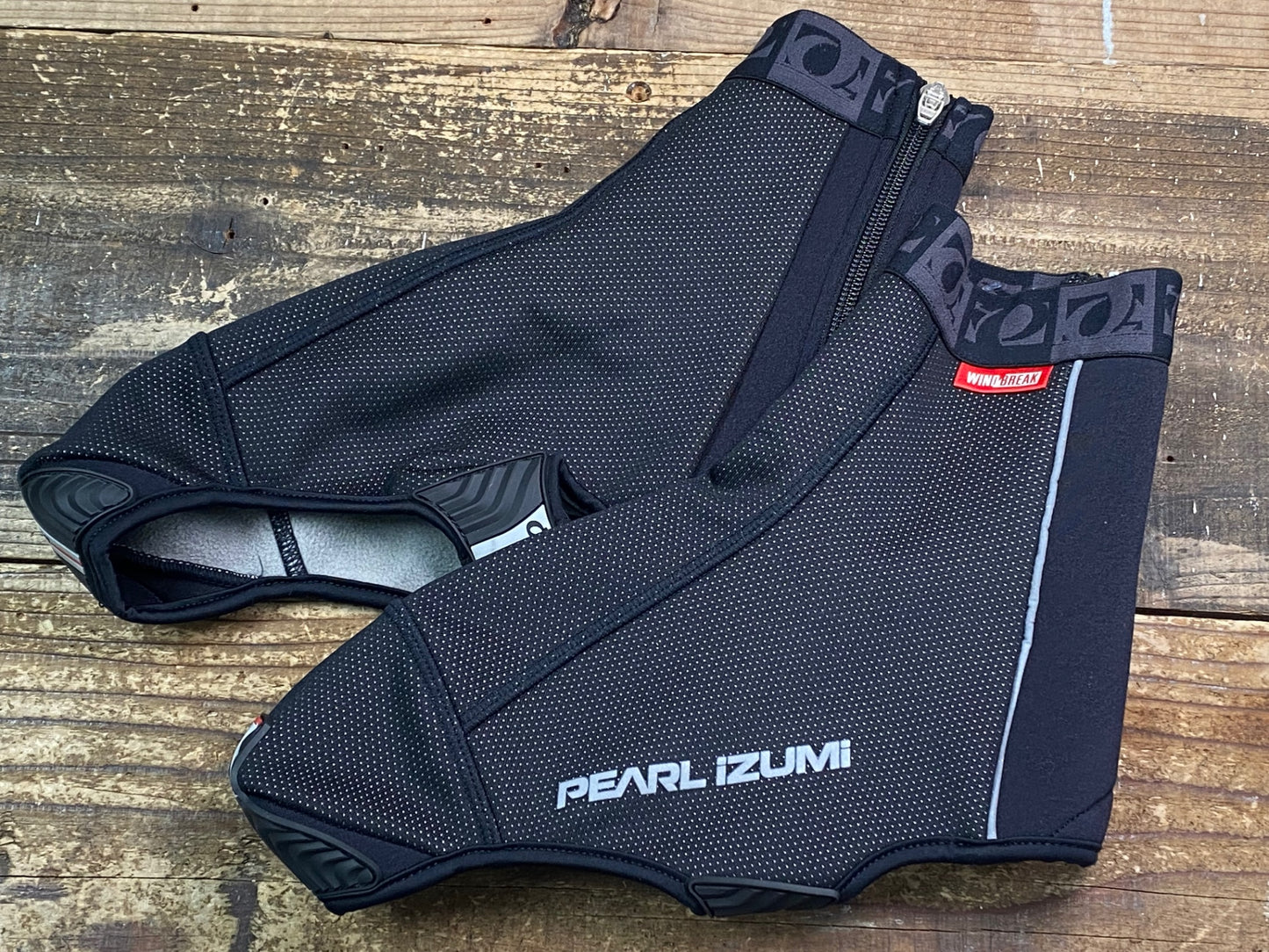 IX175 パールイズミ PEARL iZUMi シューズカバー 黒 グレー L 裏起毛 WINDBREAK