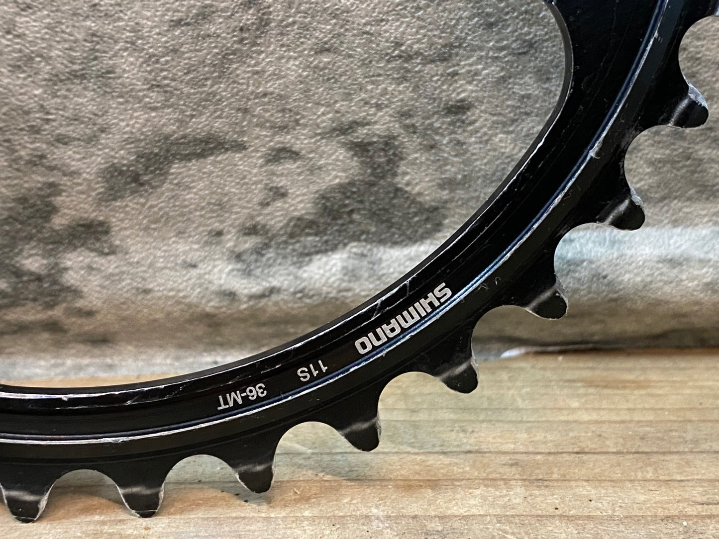 IU412 シマノ SHIMANO デュラエース DURA-ACE FC-9100 チェーンリング 52/36T ※アウター摩耗大 ジャンク