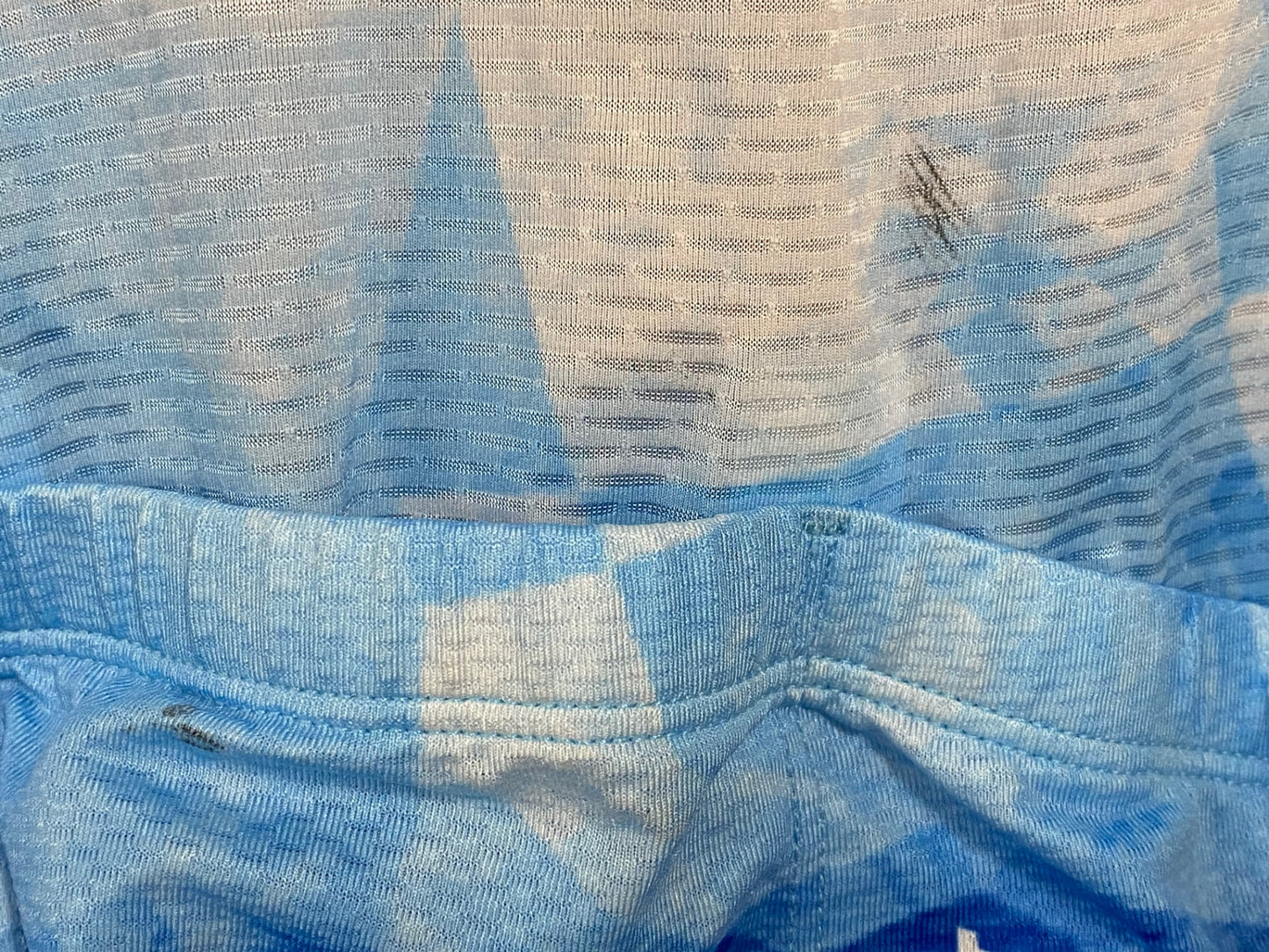 JC672 サンボルト SUNVOLT 半袖 サイクルジャージ 白 青 L ※汚れ